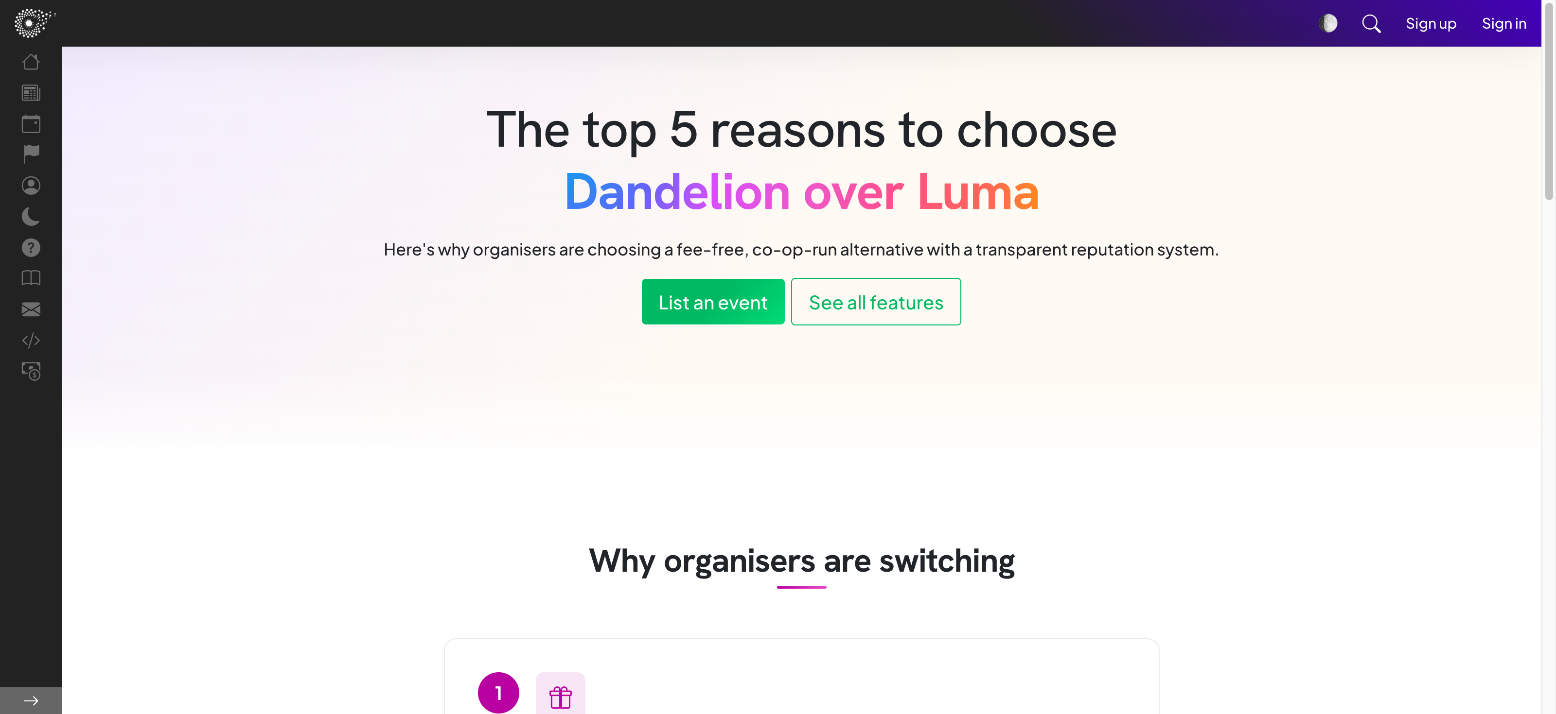 https://dandelion.events/dandelion-vs-luma social preview image